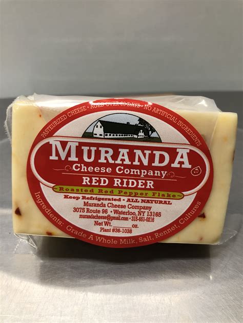 Muranda cheese company - Finger Lakes Cheese Muranda Cheese Company. Muranda Cheese Company is known mostly for their Colby, British Raw Milk Cheddar, Blue, and Red Buddy, as well as 10 other unique flavors. They have clean and healthy cows on site, as well as beautiful tasting room. They are open seven days a week from 10:00 to 5:00. Visit Muranda Cheese Company ...